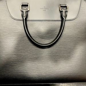 Louis Vuitton briefcase black Eli leather with removable strap